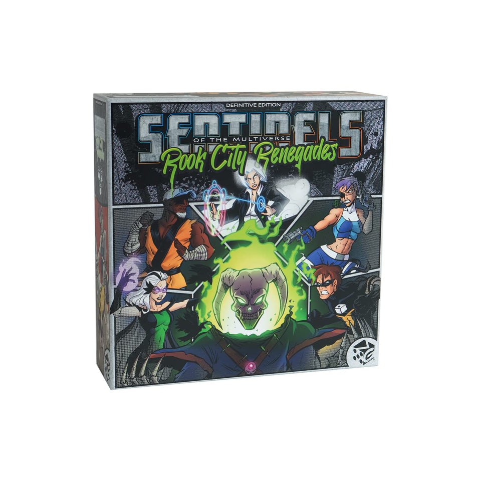 Greater Than Games Sentinels RC Renegades hero ensemble enhances cooperative strategy.