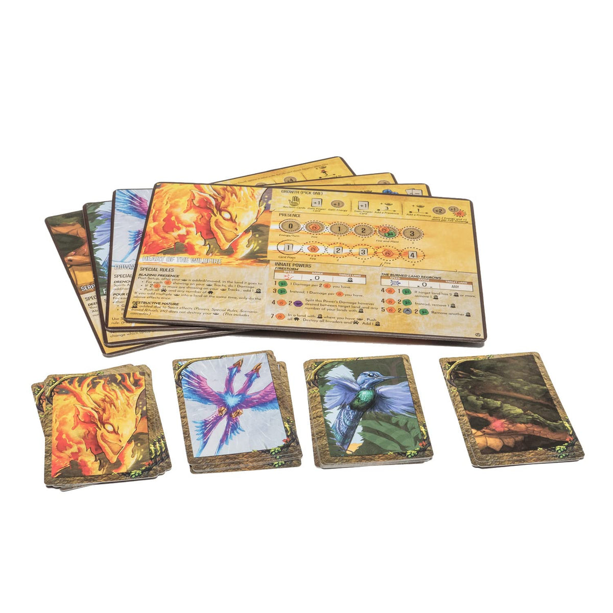 Greater Than Games Spirit Island Feather & Flame: aspect cards twist gameplay variety
