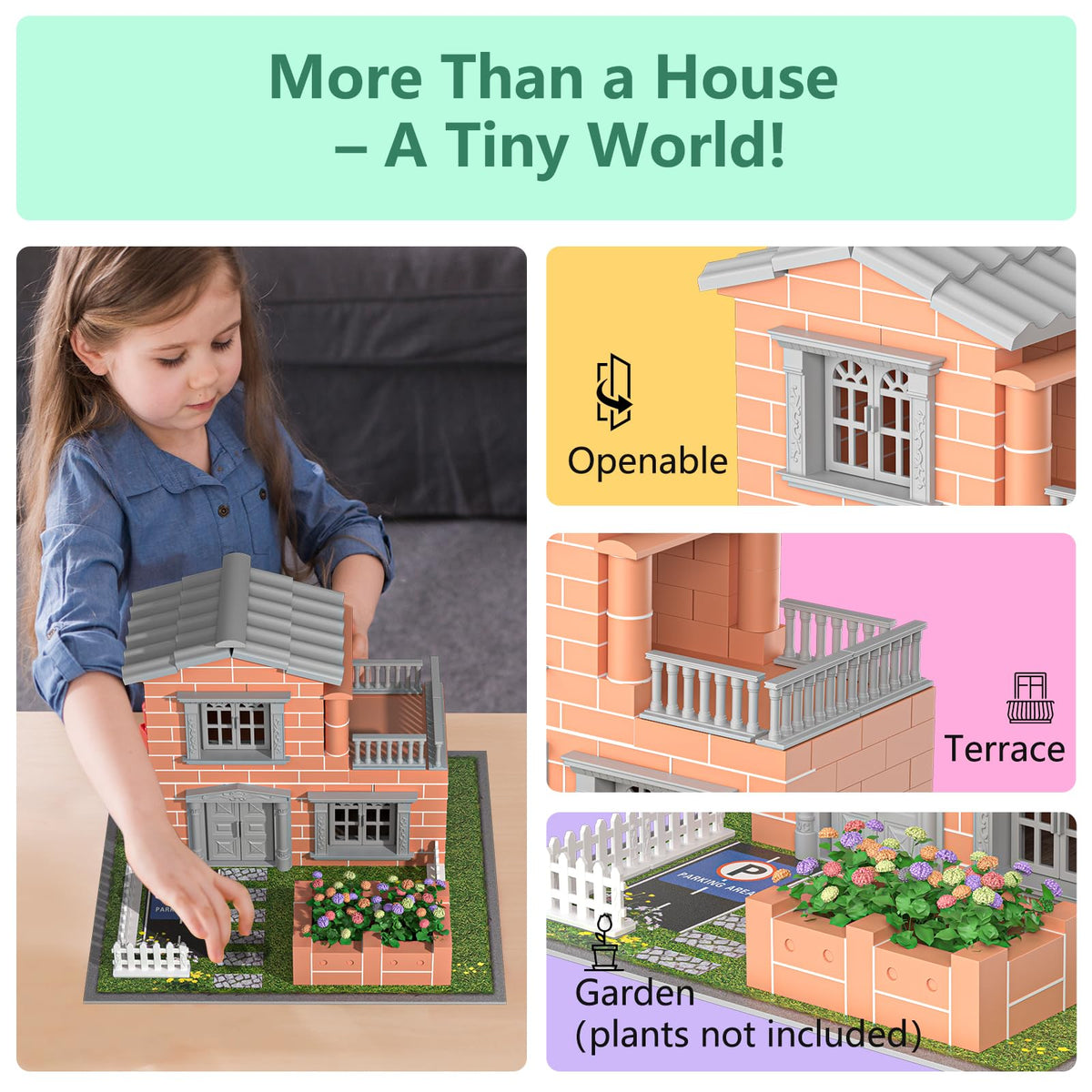 Greek Science authentic bricks detail encourages careful, precise building.