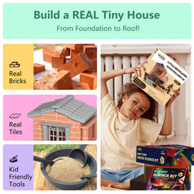 Greek Science Mini House construction assembly supports problem-solving and planning.