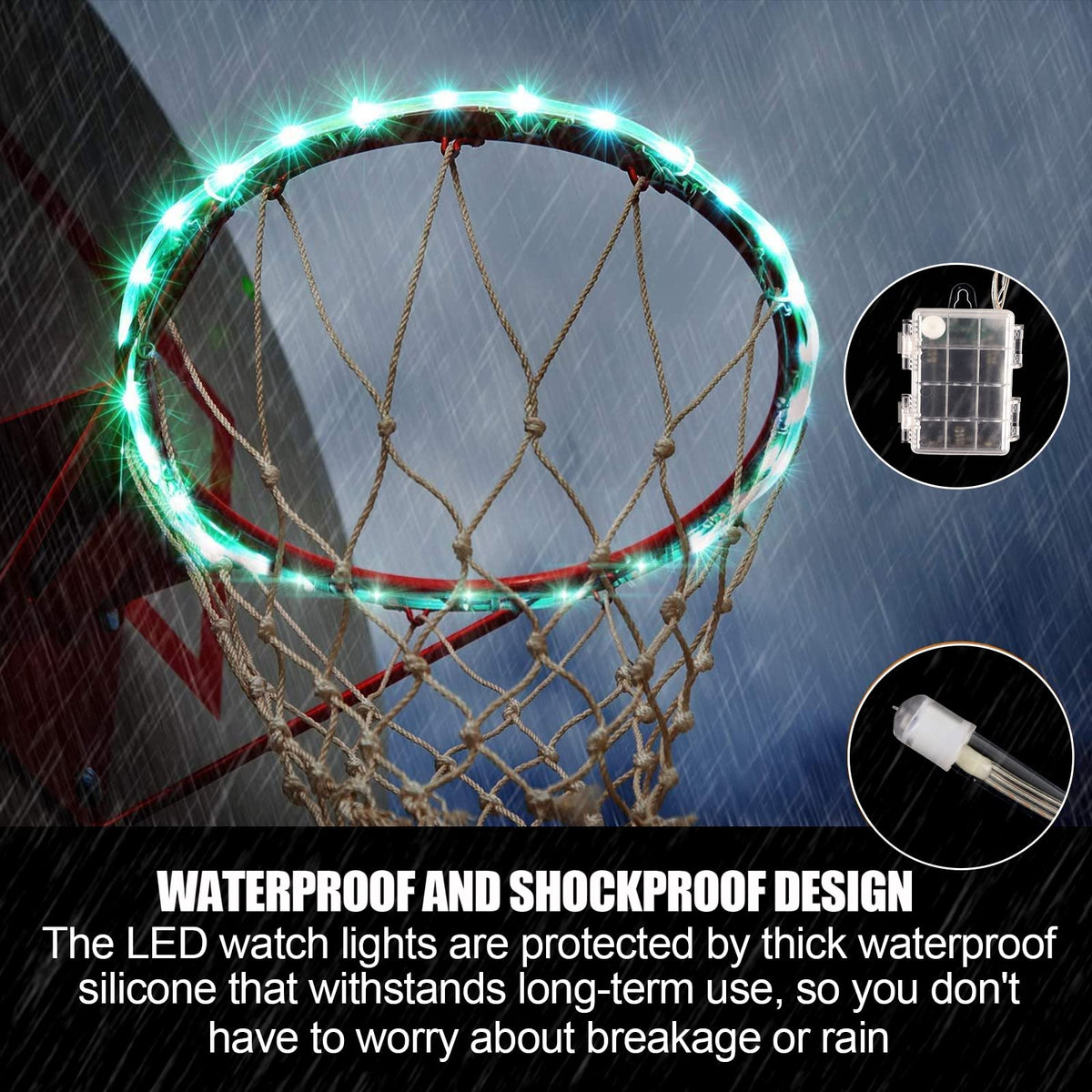 Green Bean LED backboard edge light boosts night visibility