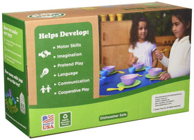 Green Toys Dish Set 4C cups designed for toddler drinks and spill-resistant play
