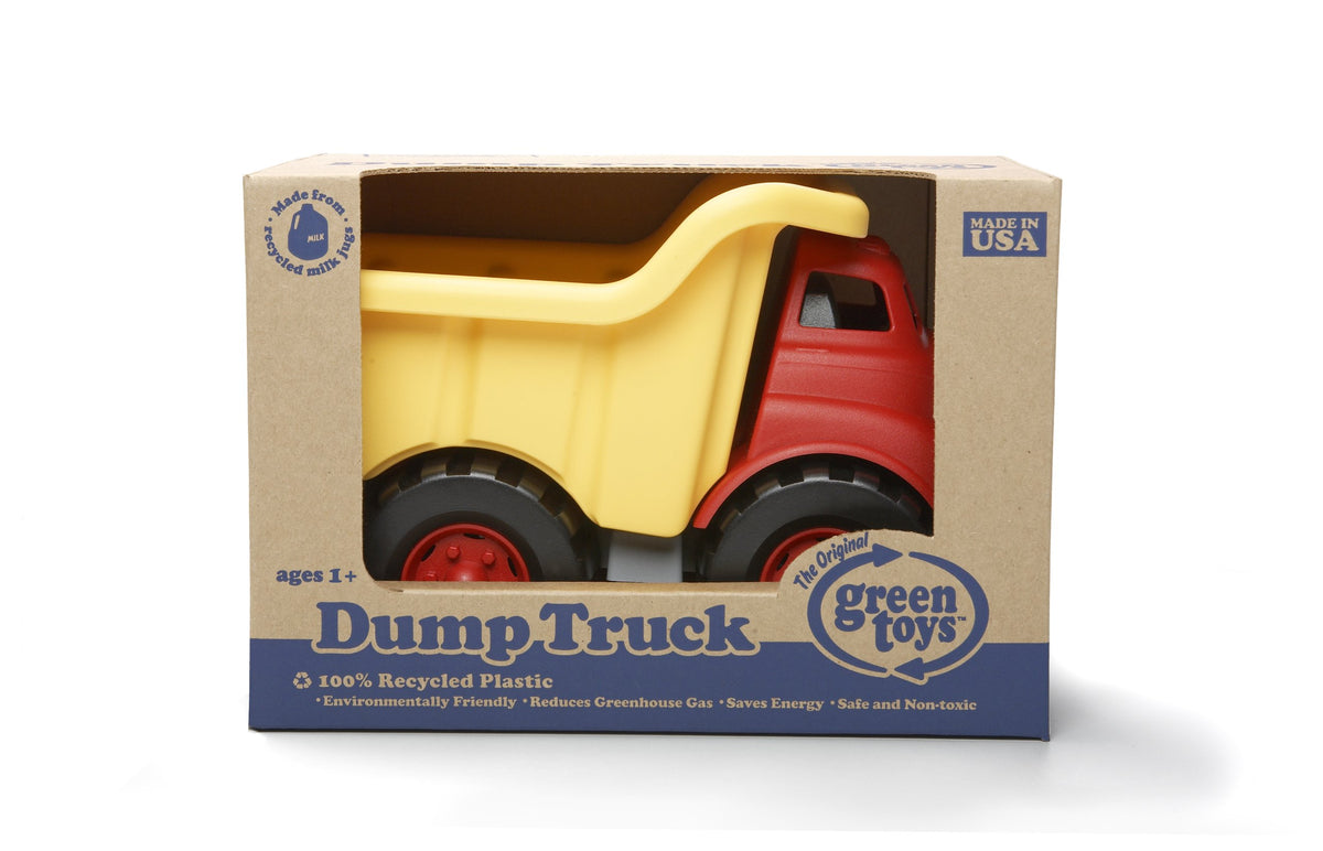 Green Toys Dump Truck US made for domestic production and quality.