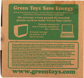 Green Toys Tractor orange made-in-USA construction supports domestic manufacturing.