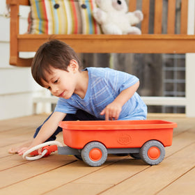 Green Toys Wagon Orange CB beach and backyard play companion for sunny days.
