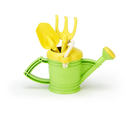 Green Toys Watering Can crafted from 100% recycled milk jugs supports sustainable play.
