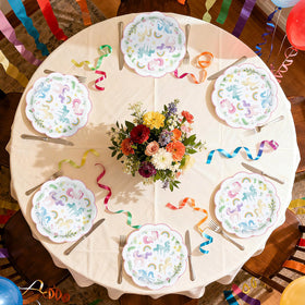 Greencian baby shower plates suit unicorn themes with easy setup.