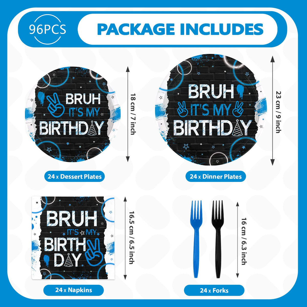 Greencian Bruh forks sturdy utensils for quick casual party dining.