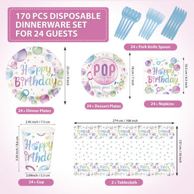 Greencian bubble dessert plates 7-inch for quick, tidy serving