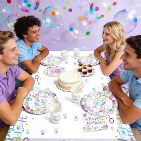 Greencian bubble tablecloth pastel durable backdrop for decor