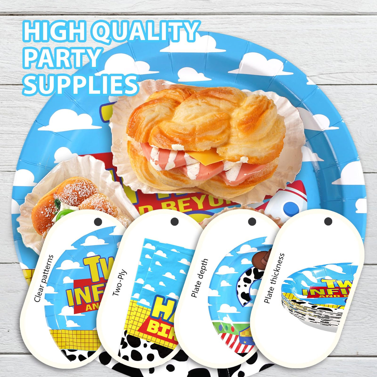 Greencian complete-2nd-birthday-tableware-set offers ready-to-use party coordination.