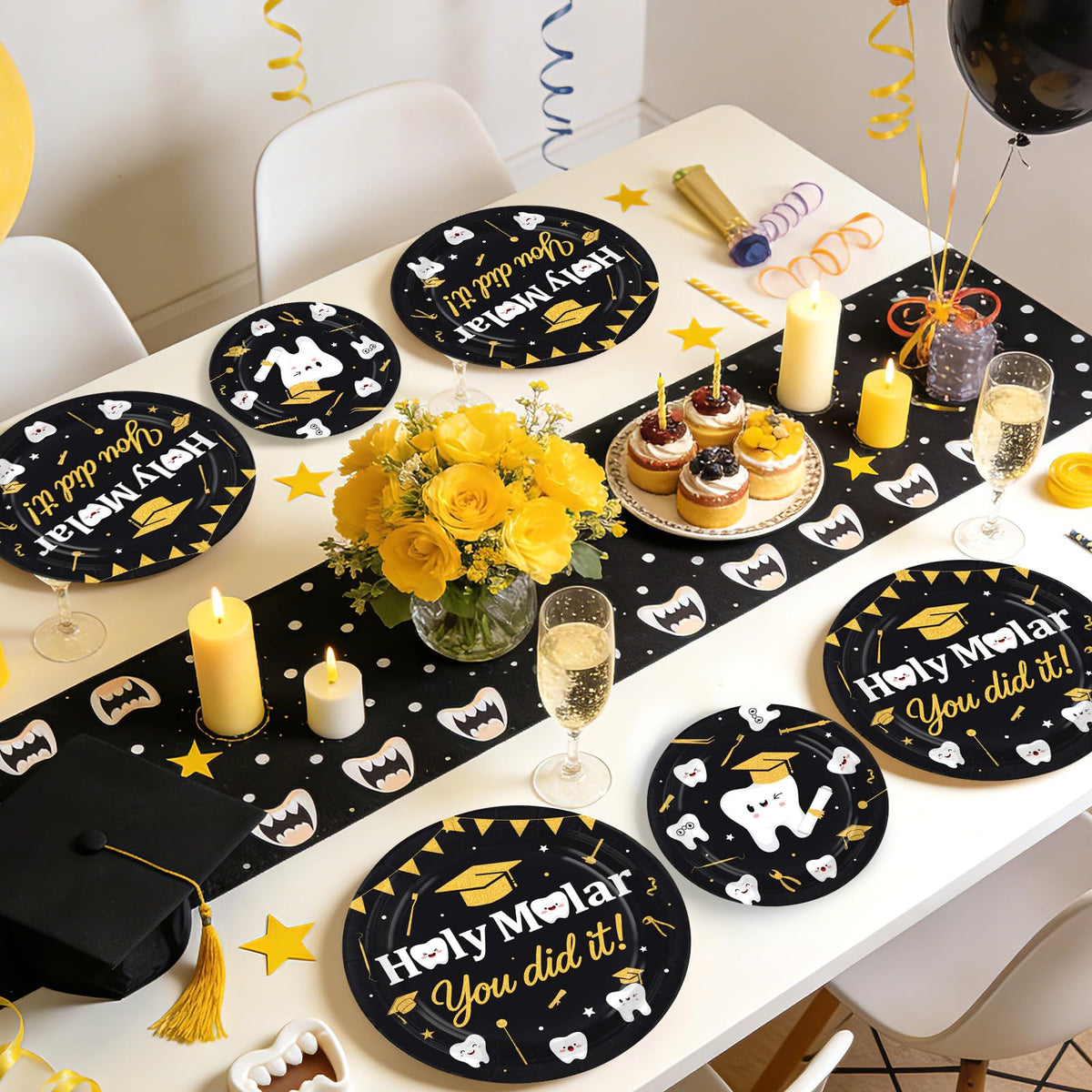 Greencian Congrats RDH setup ideas for a tooth-themed party