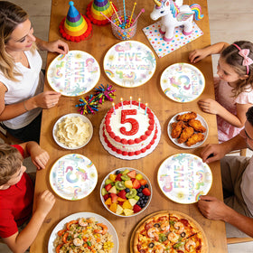 Greencian disposable tableware set enables easy cleanup after the celebration