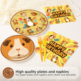 Greencian guinea pig napkins 6.5-inch, soft and absorbent for spills