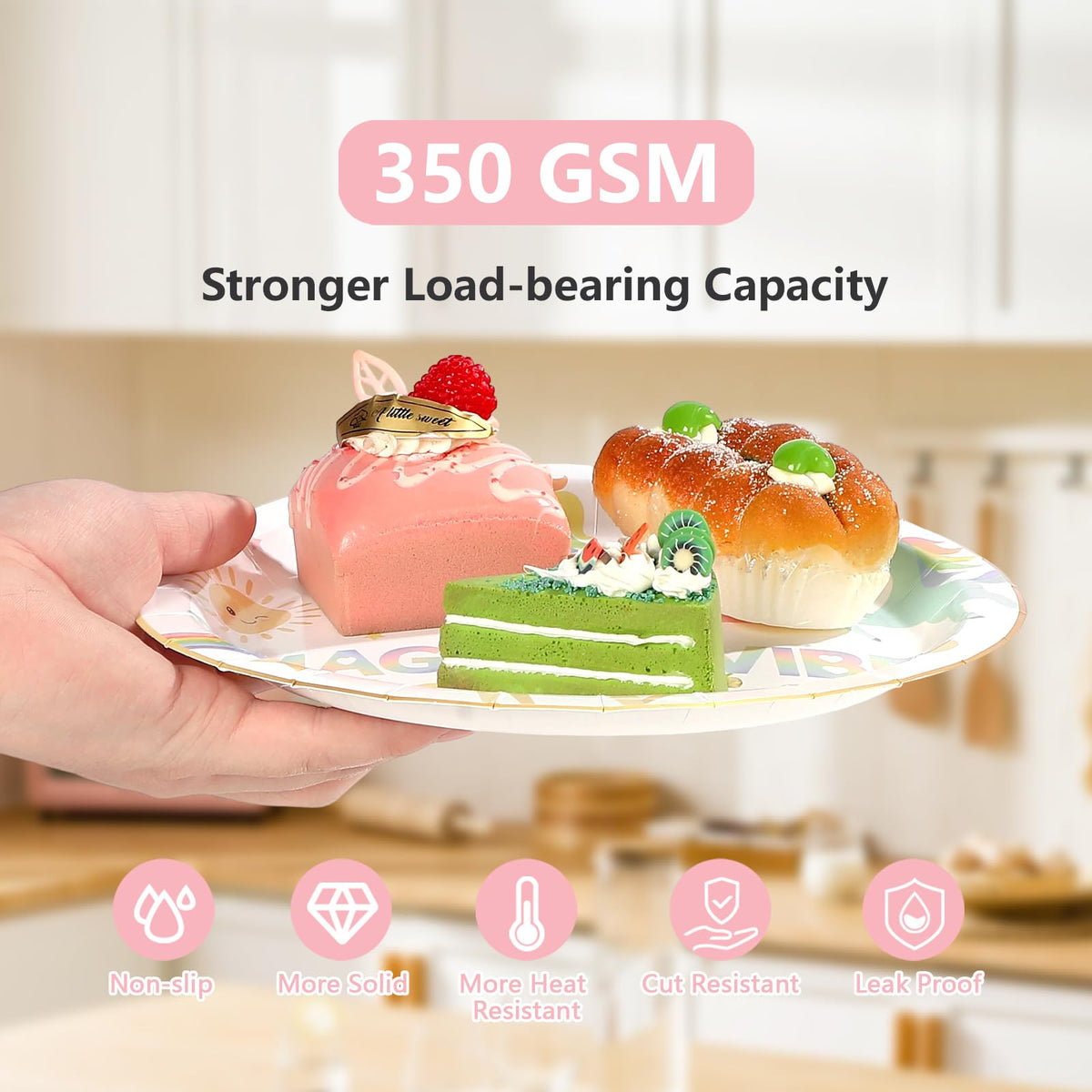 Greencian unicorn plastic forks with sturdy construction for kid-friendly meals