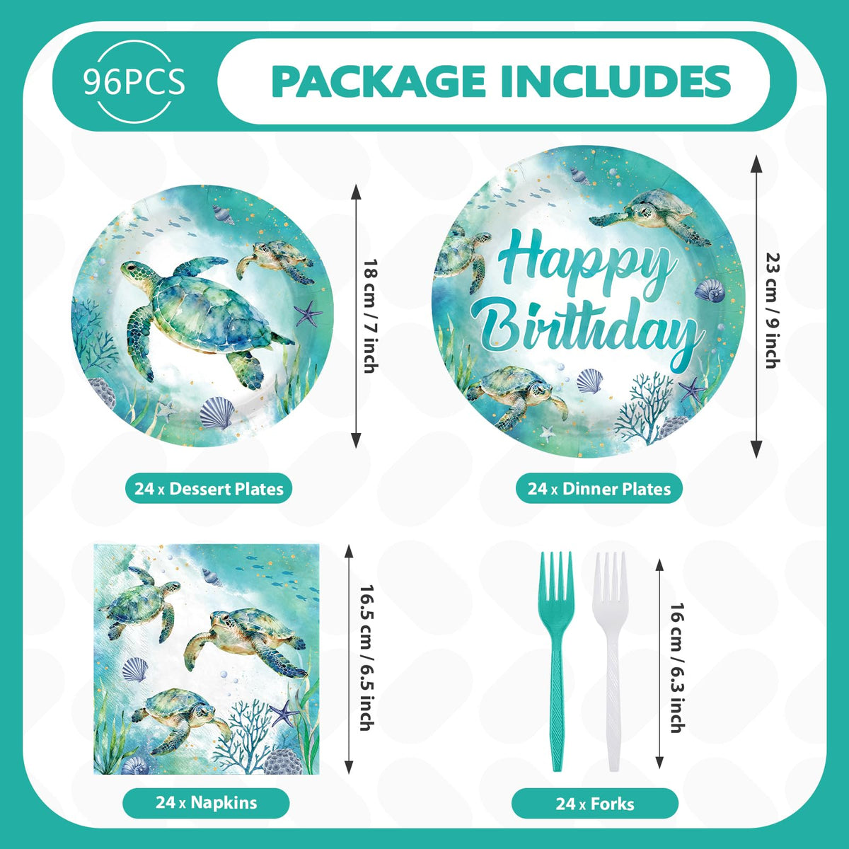 Greencian sea-turtle-forks-white, reliable serving utensils with turtle-themed flair.