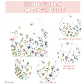 Greencian spring meadow design enhances table decor.