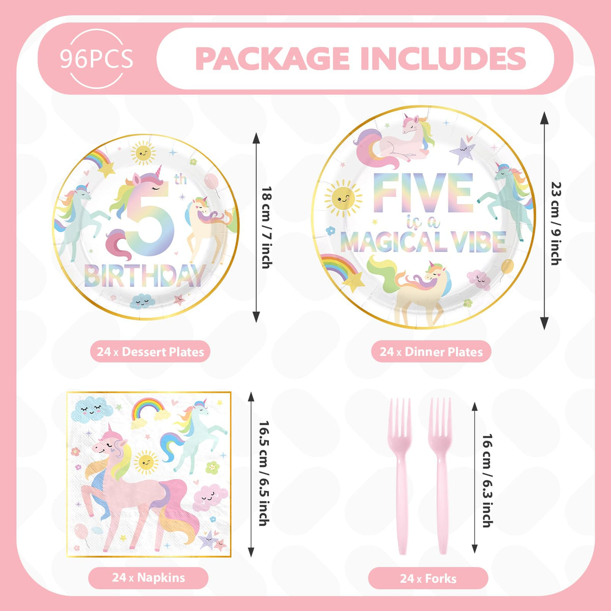 Greencian unicorn-themed banner paired with rainbow accents to boost party ambiance