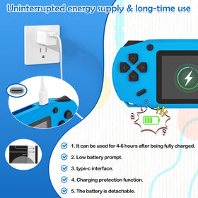 GREENCREEK 16 Bit handheld blue arcade-shell design for comfortable grip