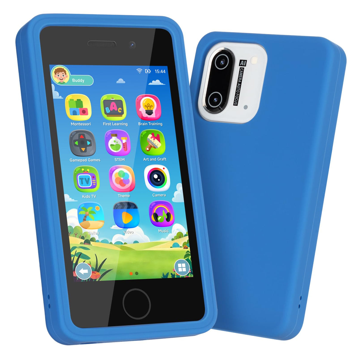 GREENCREEK 3.97-inch kids phone screen offers clear content and eye-friendly viewing.