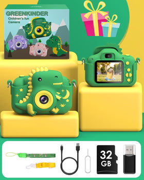 GREENKINDER Kids Camera selfie mode enables quick portraits for kids