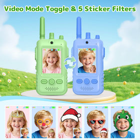 GREENKINDER Walkie video kids two-pack supports shared play with siblings