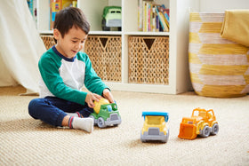 Green Toys Construction Dog character fits in all trucks for extra fun