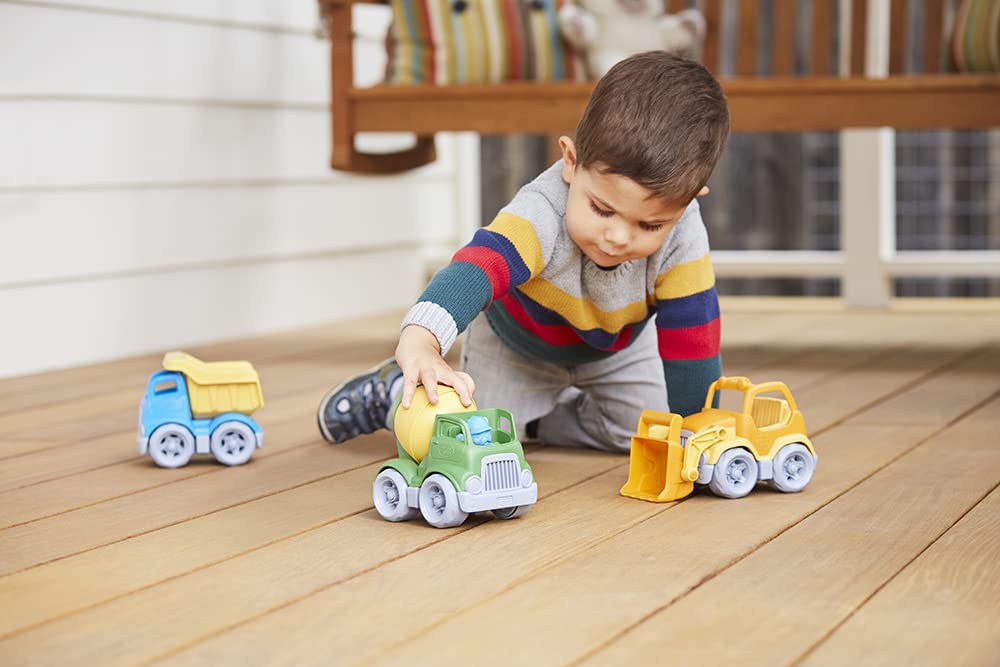 Green Toys construction mixer with spinning drum for imaginative play