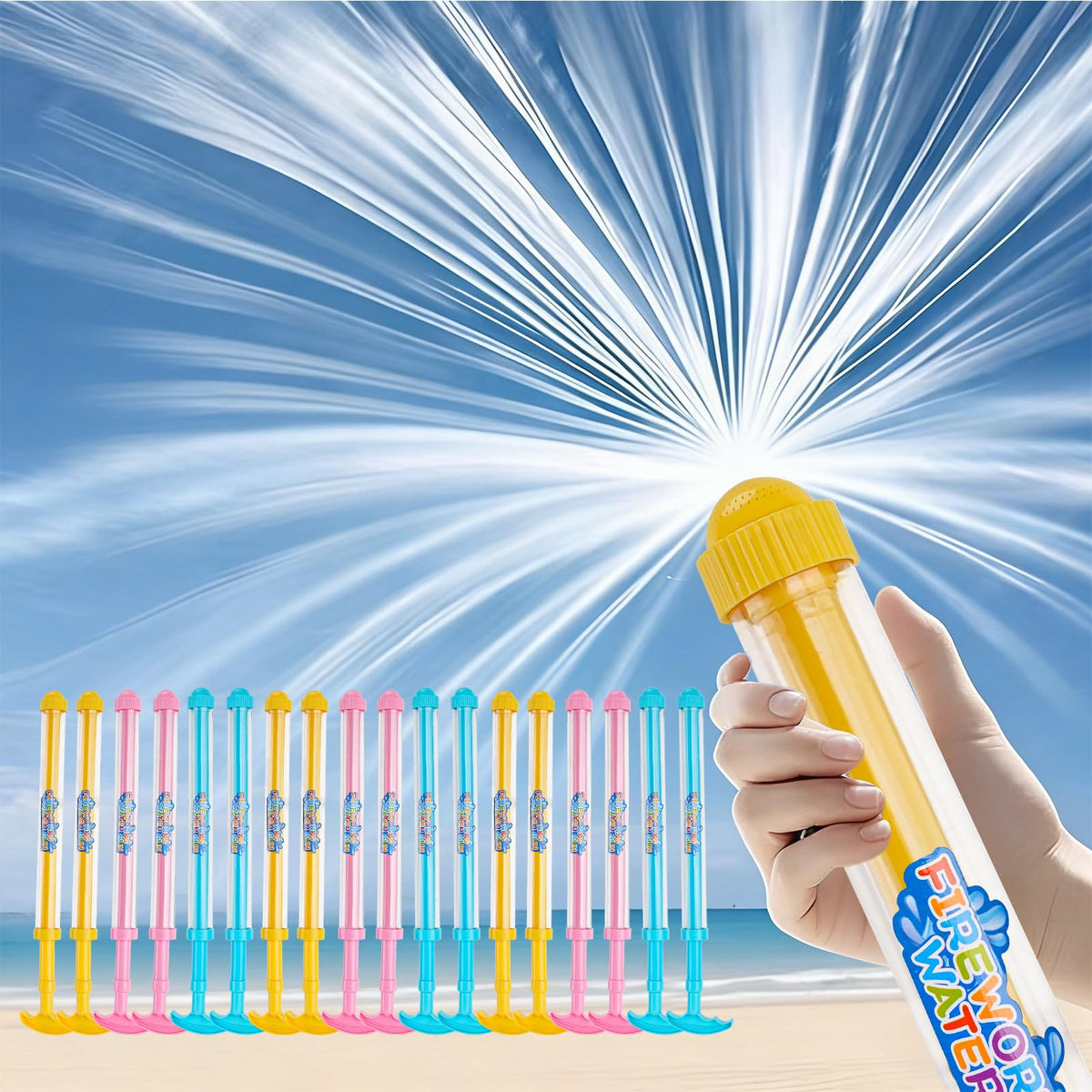 GREHELP 18-pack creativity fireworks water gun for epic pool battles.