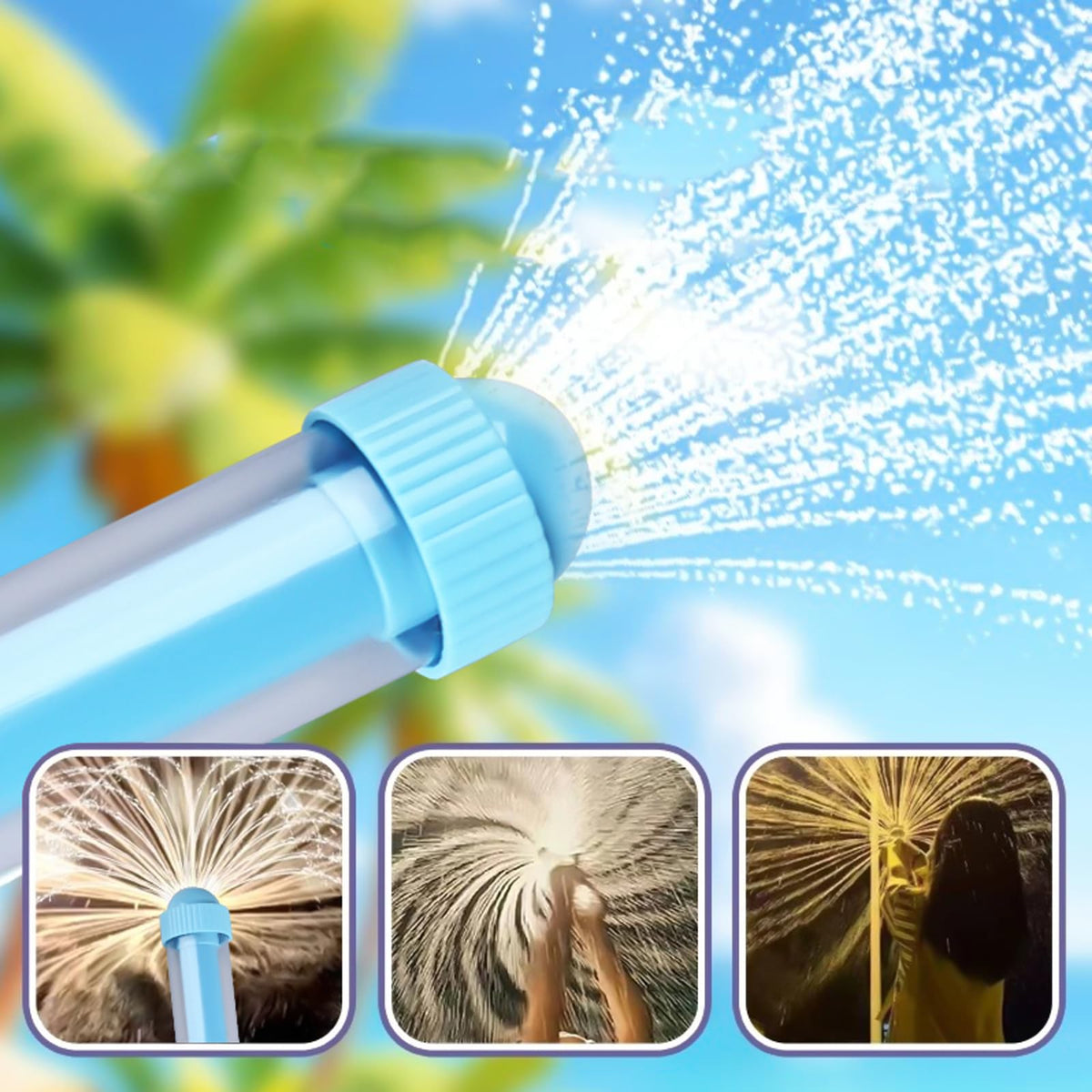 GREHELP Fireworks Water Gun blue, action-ready with a dazzling spray pattern.