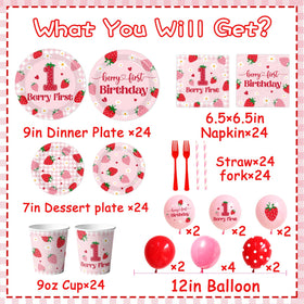 GREHUMOR Strawberry napkins 6.5in are soft and absorbent for mess-prone moments.