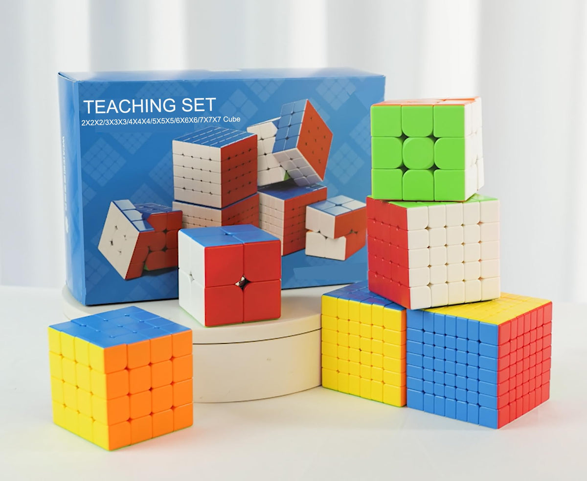 Grekelyrun speed cube set 3x3 stickerless for focus and problem solving