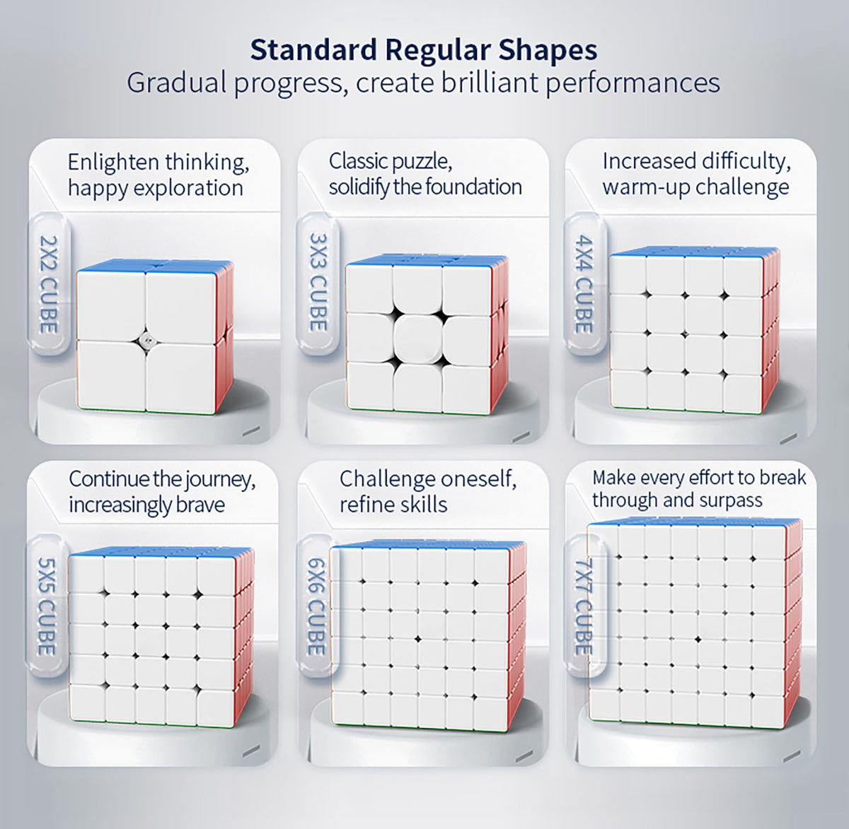 Grekelyrun speed cube set 4x4 stickerless boosts spatial awareness during play