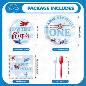 Grencian airplane dessert plates 7 inch for stylish desserts and easy cleanup