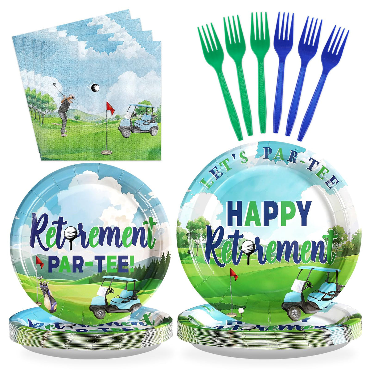Grencian golf retirement plates 9in for sturdy, mess-free dining.