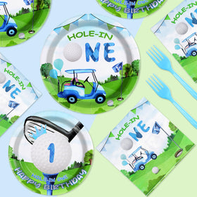 Grencian hole-in-one design decor adds playful golf vibe.