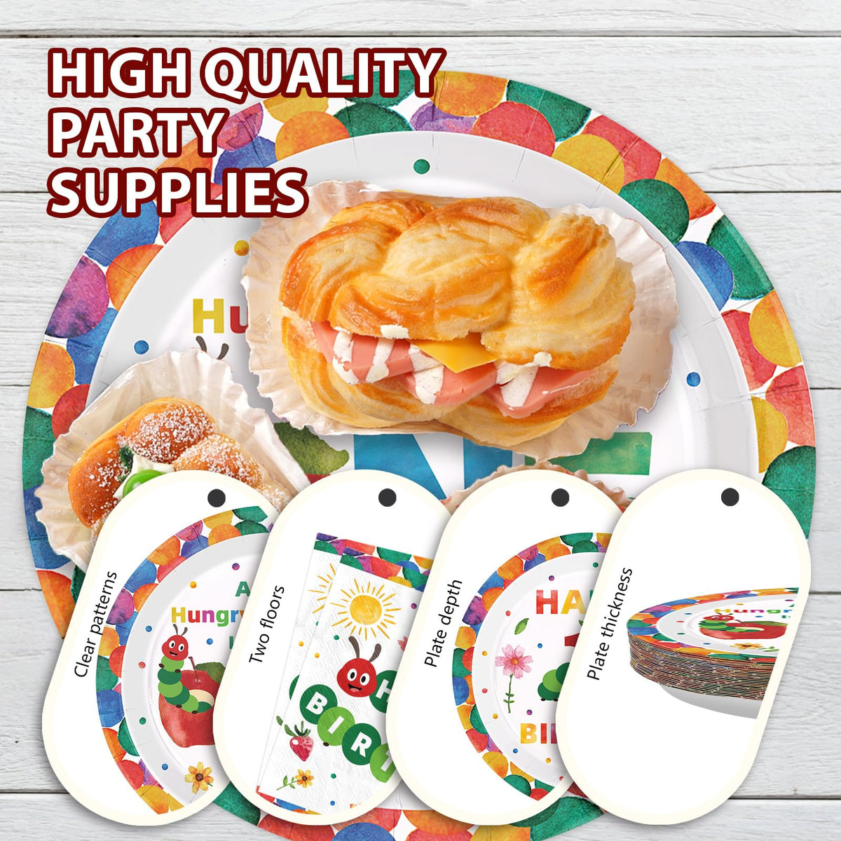 Grencian Hungry Caterpillar cake plate enhances dessert display