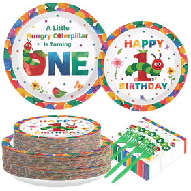 Grencian Hungry Caterpillar 6.5-inch napkins catch spills neatly