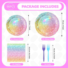 Grencian rainbow napkins 6.5x6.5 inches provide strong absorbency and decorative flair