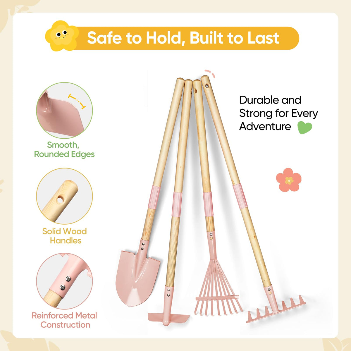Grenebo leaf rake supports gathering leaves and building outdoor responsibility.