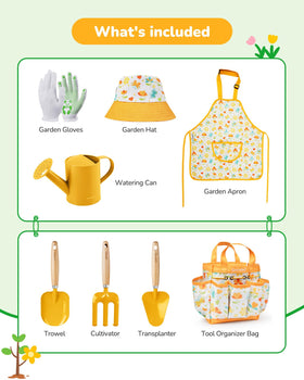 Grenebo kids garden set transplanting shovel enables precise planting for tiny fingers