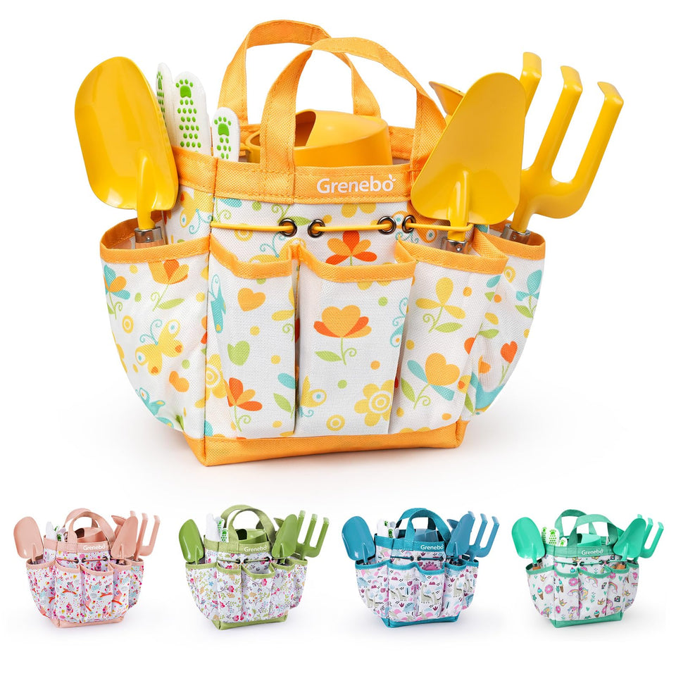 Grenebo kids gardening set trowel for comfortable, lightweight gardening
