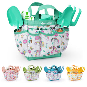 Grenebo Kids Gardening Set Lake Green all-in-one kit for outdoor learning.