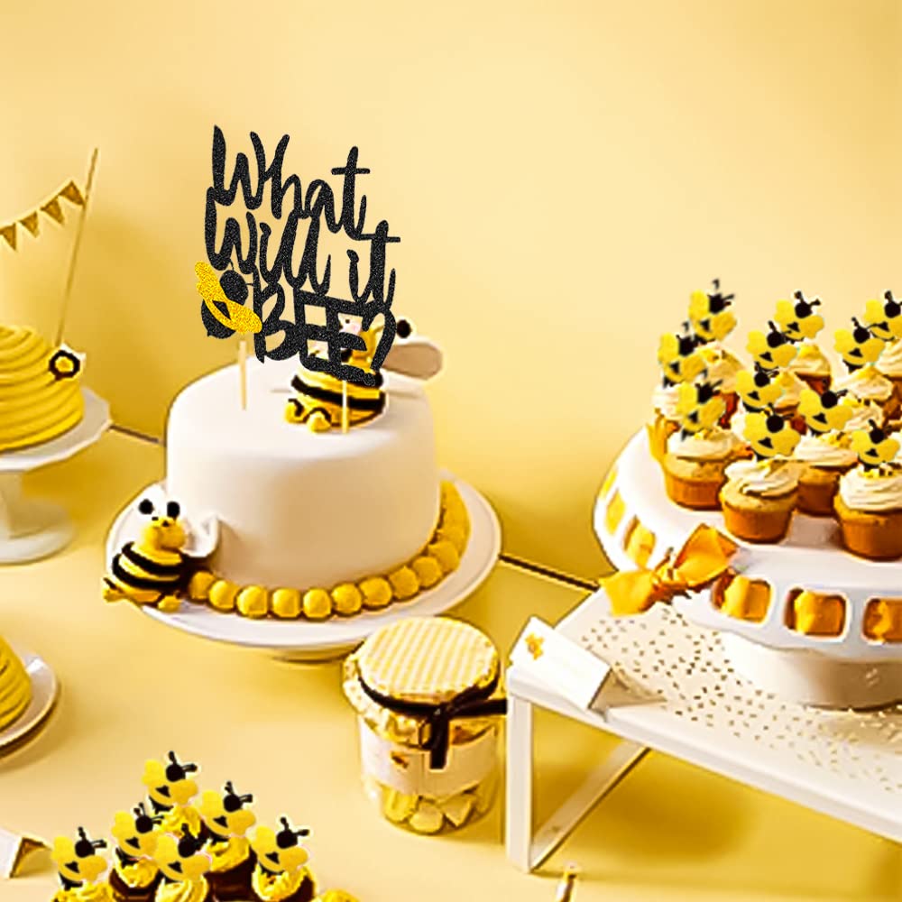 GREPARPY What Will It Bee bee tablecloth ties the theme together and simplifies setup.