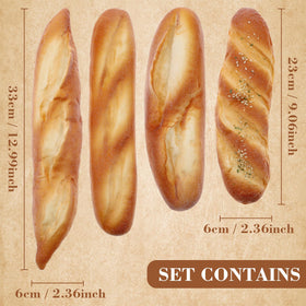 Gresorth baguette close-up shows realistic texture for product shots.