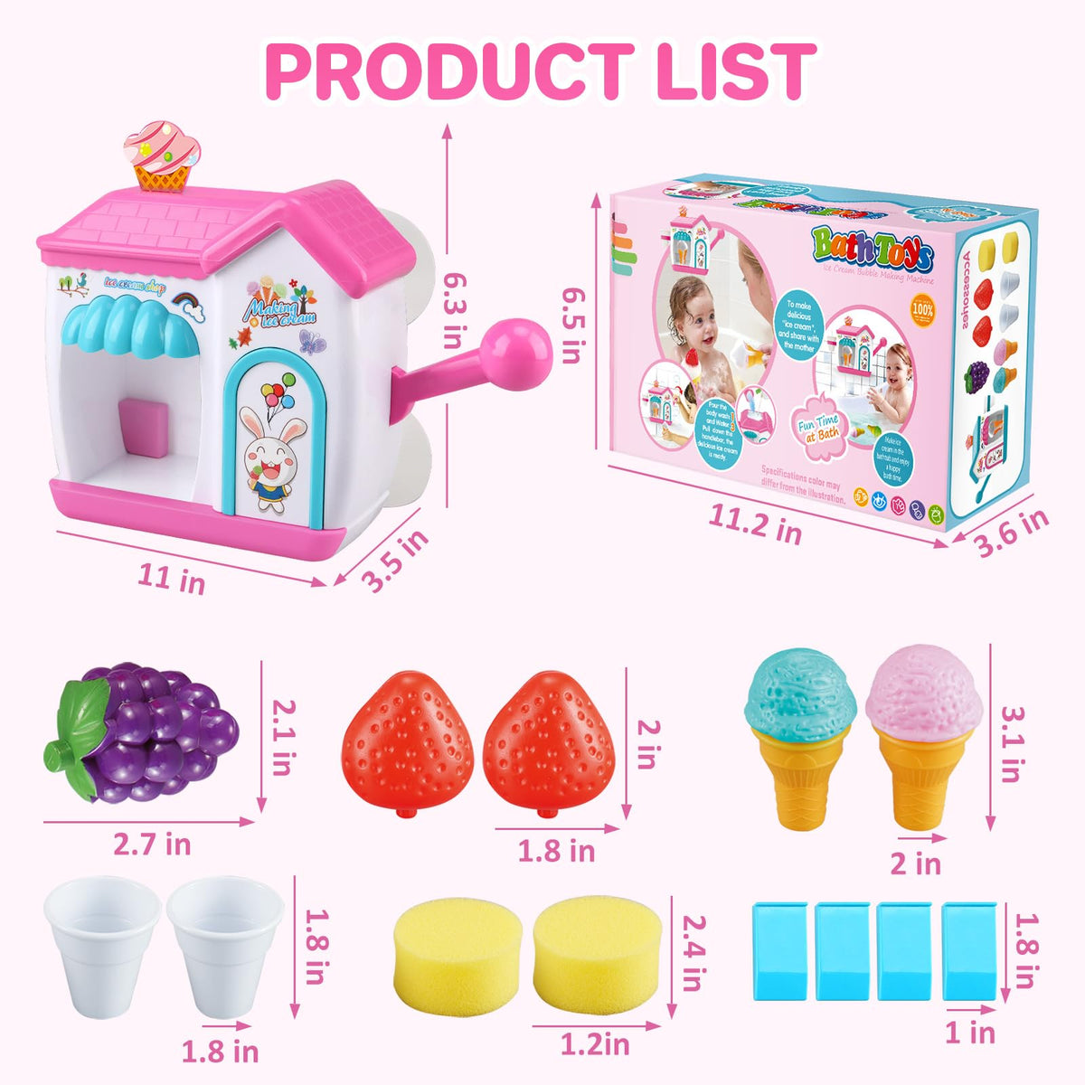 Gretex bath toy made from durable ABS for long lasting play.