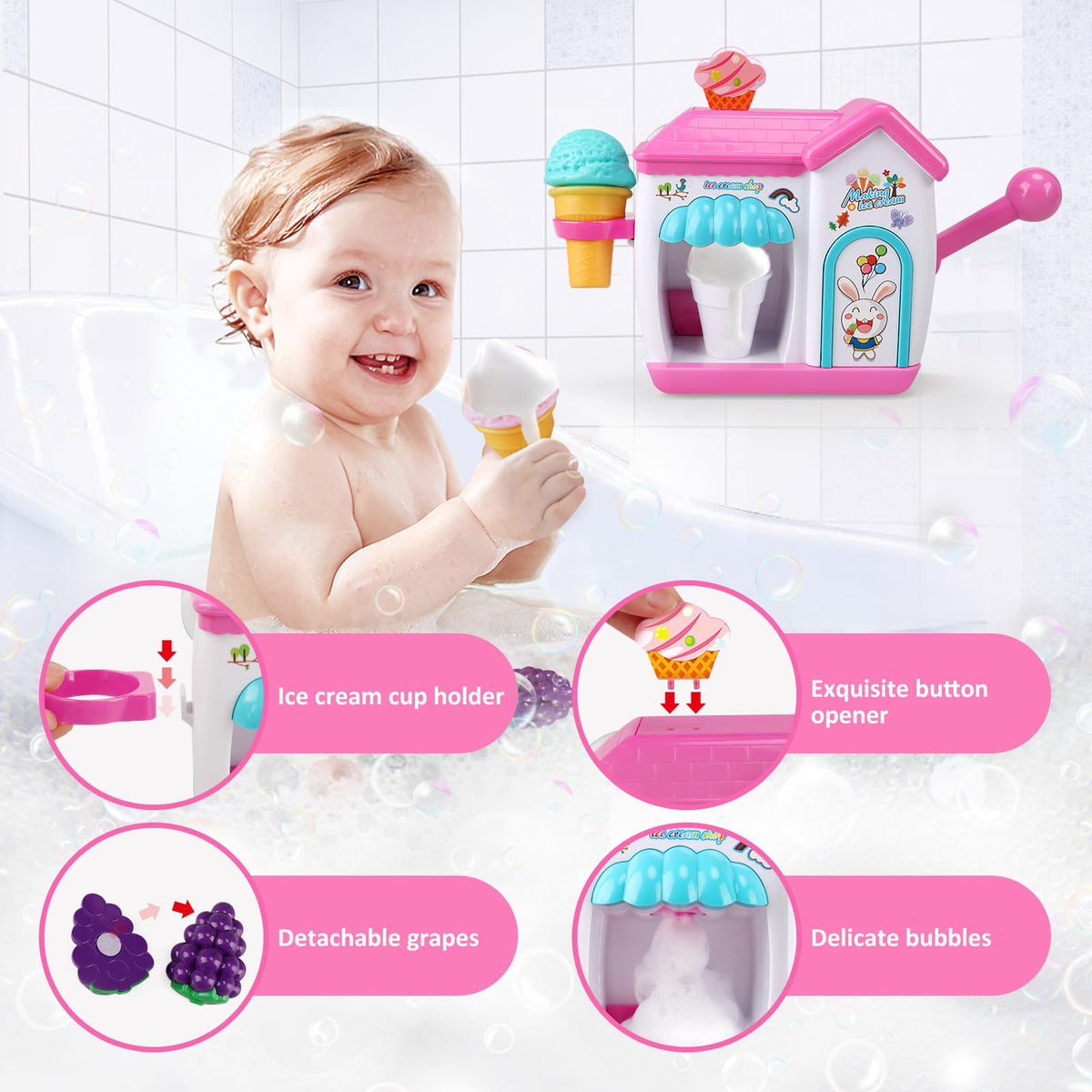 Gretex bath toy makes bath time fun, ideal toddler gift.
