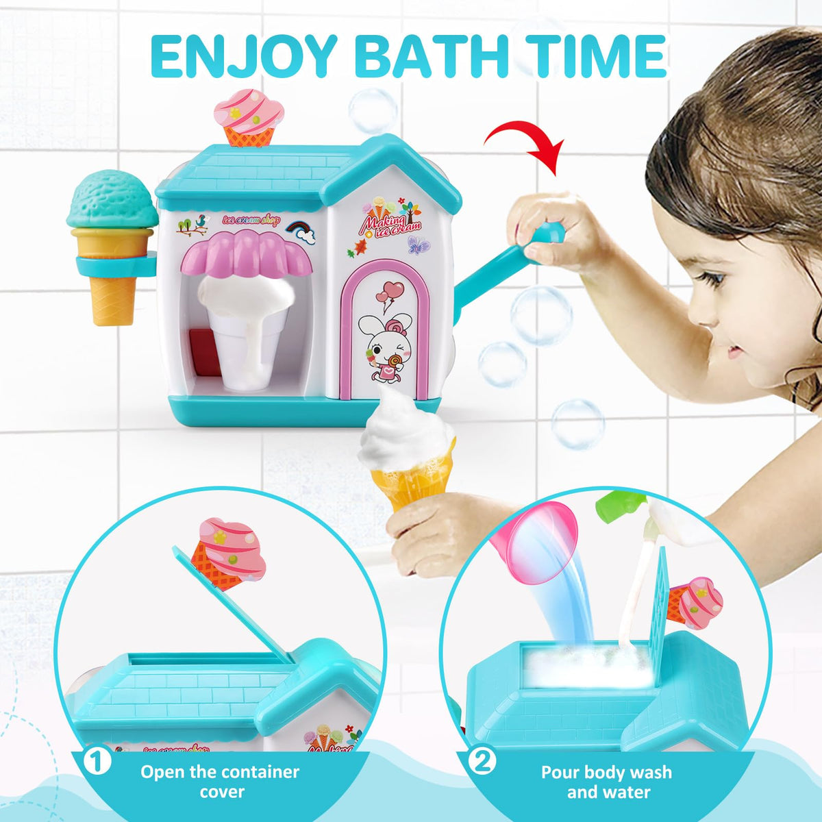 Gretex bath toy elevates handwashing moments by engaging kids at the sink