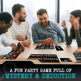 Grey Fox Games Deception: board setup shows 4-12 players in action.