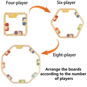 Grhonior jokers and marbles collection with bright pieces for clear player identification